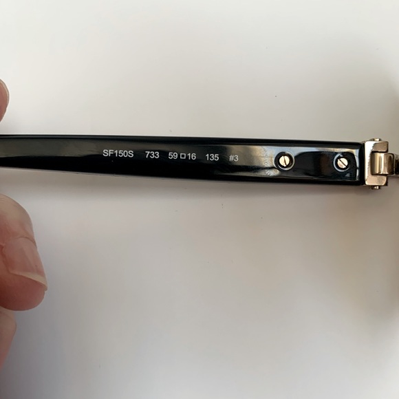 SALVATORE FERRAGAMO Black Sunglasses - Picture 7 of 8